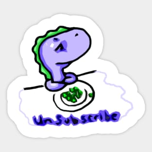 unsubscribe Sticker